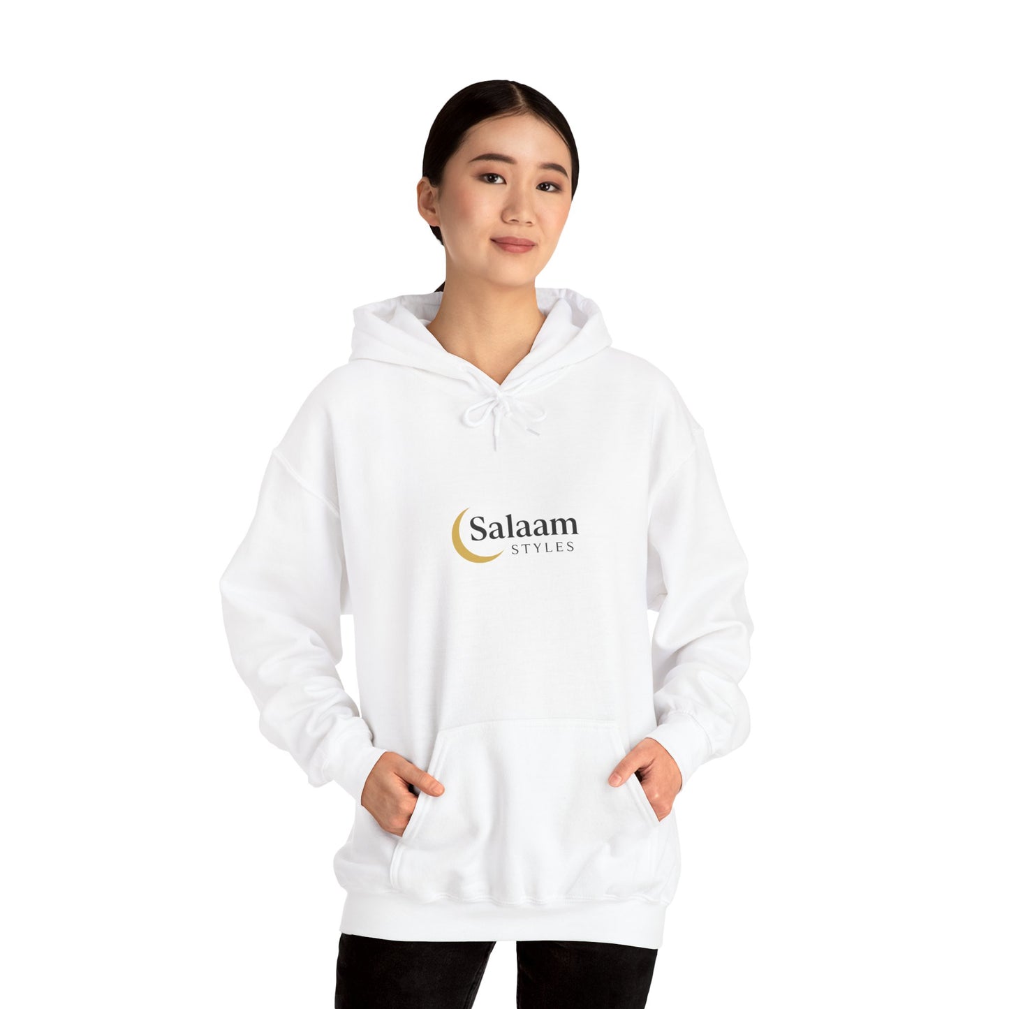 Salaam Styles | Surah An-Namal 27:72 |Multiple-Colors, Unisex Heavy Blend™ Hooded Sweatshirt with Qr-Code