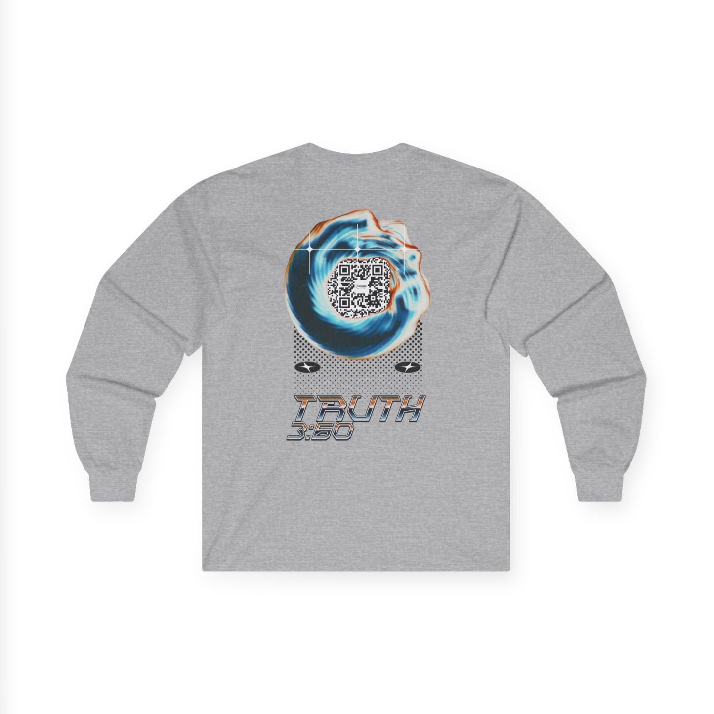 Salaam Styles | Surah Al-i-Imran 3:60 | Light Colors Unisex Long Sleeve Tee with Qr-code