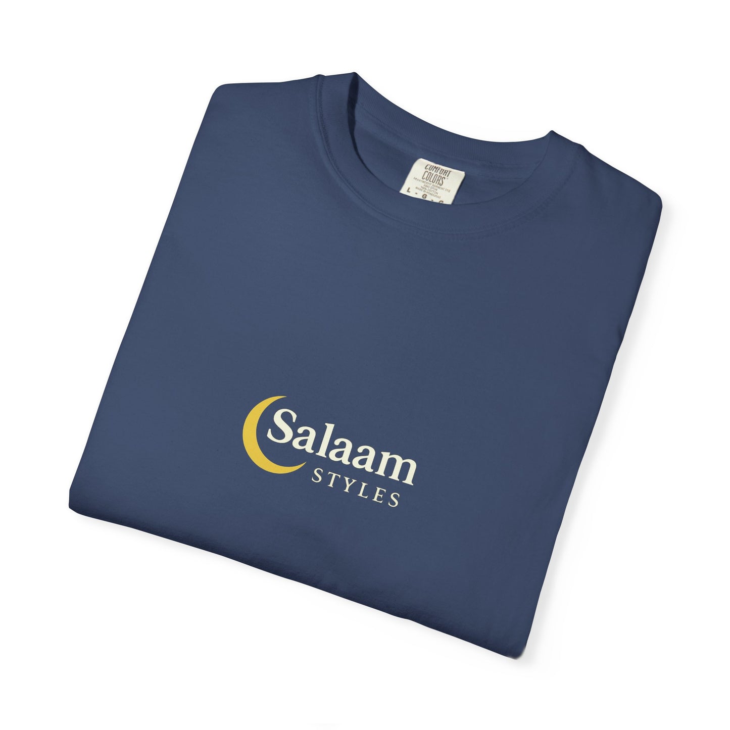 Salaam Styles | Surah Al-Baqarah 2:286 |Multiple-Colors |Unisex Garment-Dyed T-shirt with Qr-Code