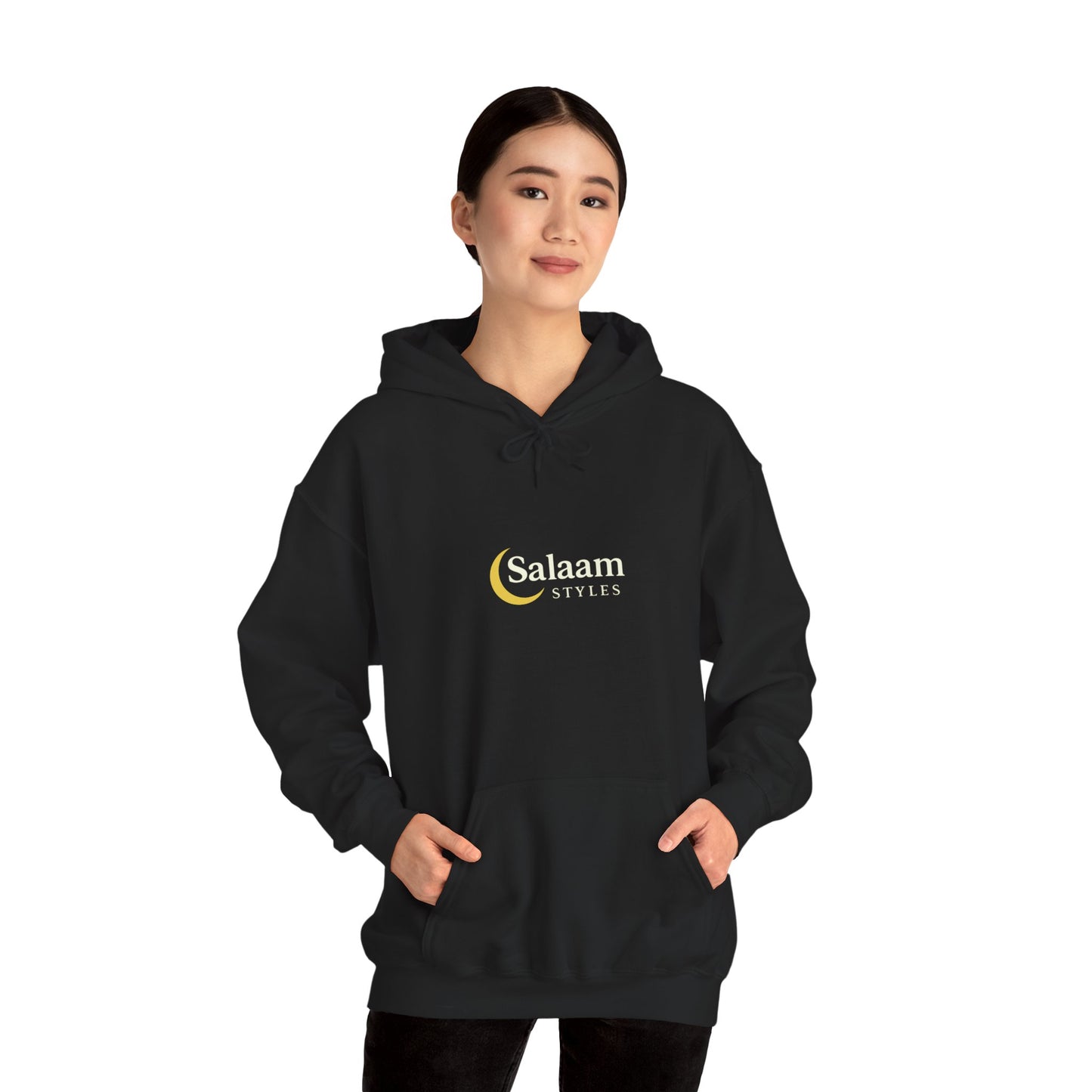 Salaam Styles | Surah An-Namal 27:72 |Multiple-Colors, Unisex Heavy Blend™ Hooded Sweatshirt with Qr-Code