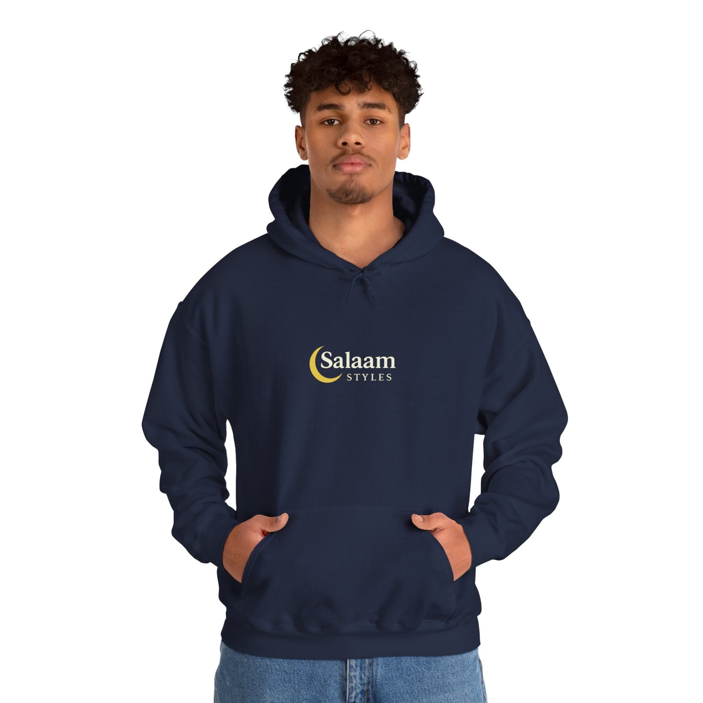 Salaam Styles | Surah An-Namal 27:72 |Multiple-Colors, Unisex Heavy Blend™ Hooded Sweatshirt with Qr-Code