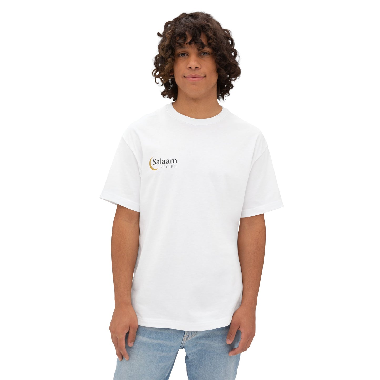 Salaam Styles | Surah An-Namal 27:72 | Multiple Colors Unisex Oversized Boxy Tee with QR Code