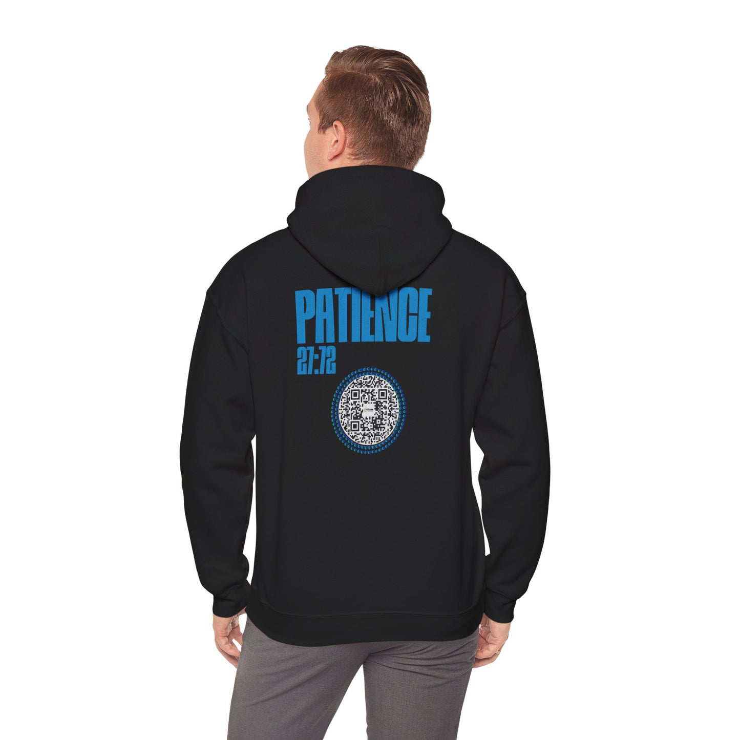 Salaam Styles | Surah An-Namal 27:72 |Multiple-Colors, Unisex Heavy Blend™ Hooded Sweatshirt with Qr-Code