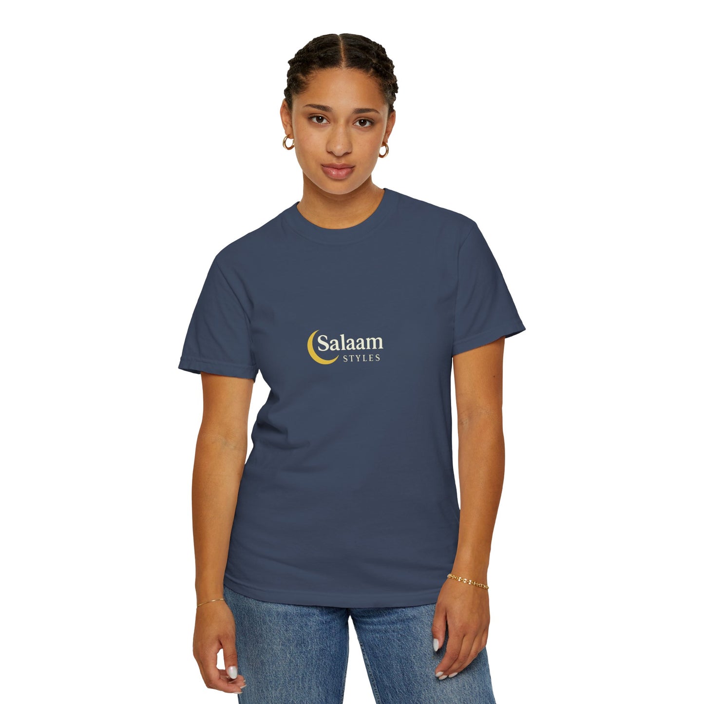 Salaam Styles | Surah Al-Baqarah 2:286 |Multiple-Colors |Unisex Garment-Dyed T-shirt with Qr-Code