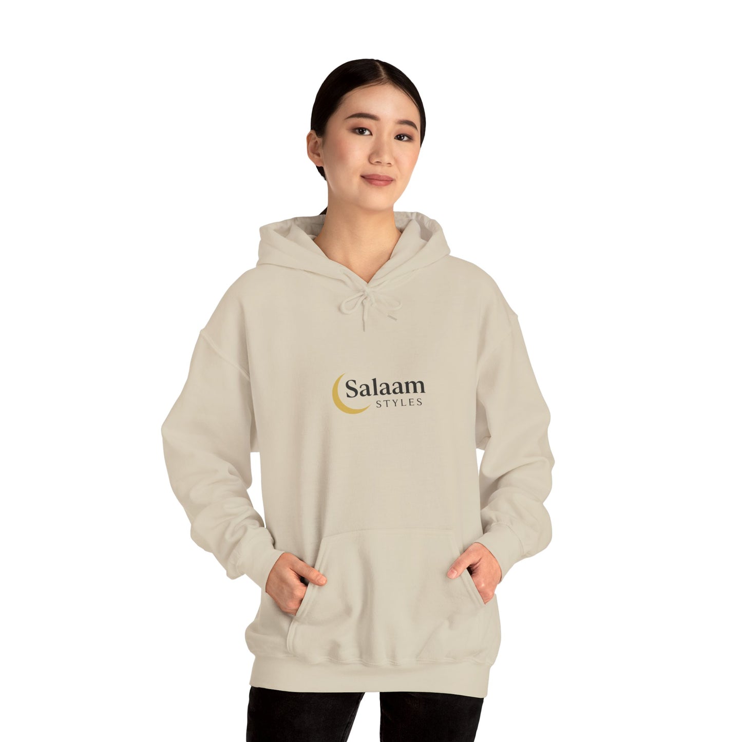 Salaam Styles | Surah An-Namal 27:72 |Multiple-Colors, Unisex Heavy Blend™ Hooded Sweatshirt with Qr-Code