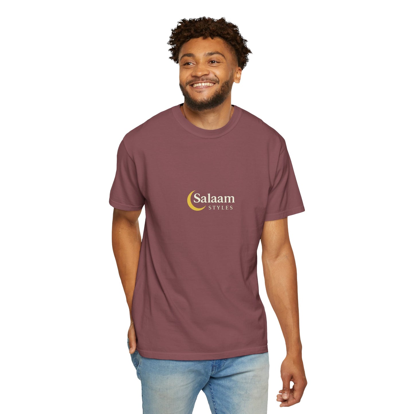 Salaam Styles | Surah Al-Baqarah 2:286 |Multiple-Colors |Unisex Garment-Dyed T-shirt with Qr-Code