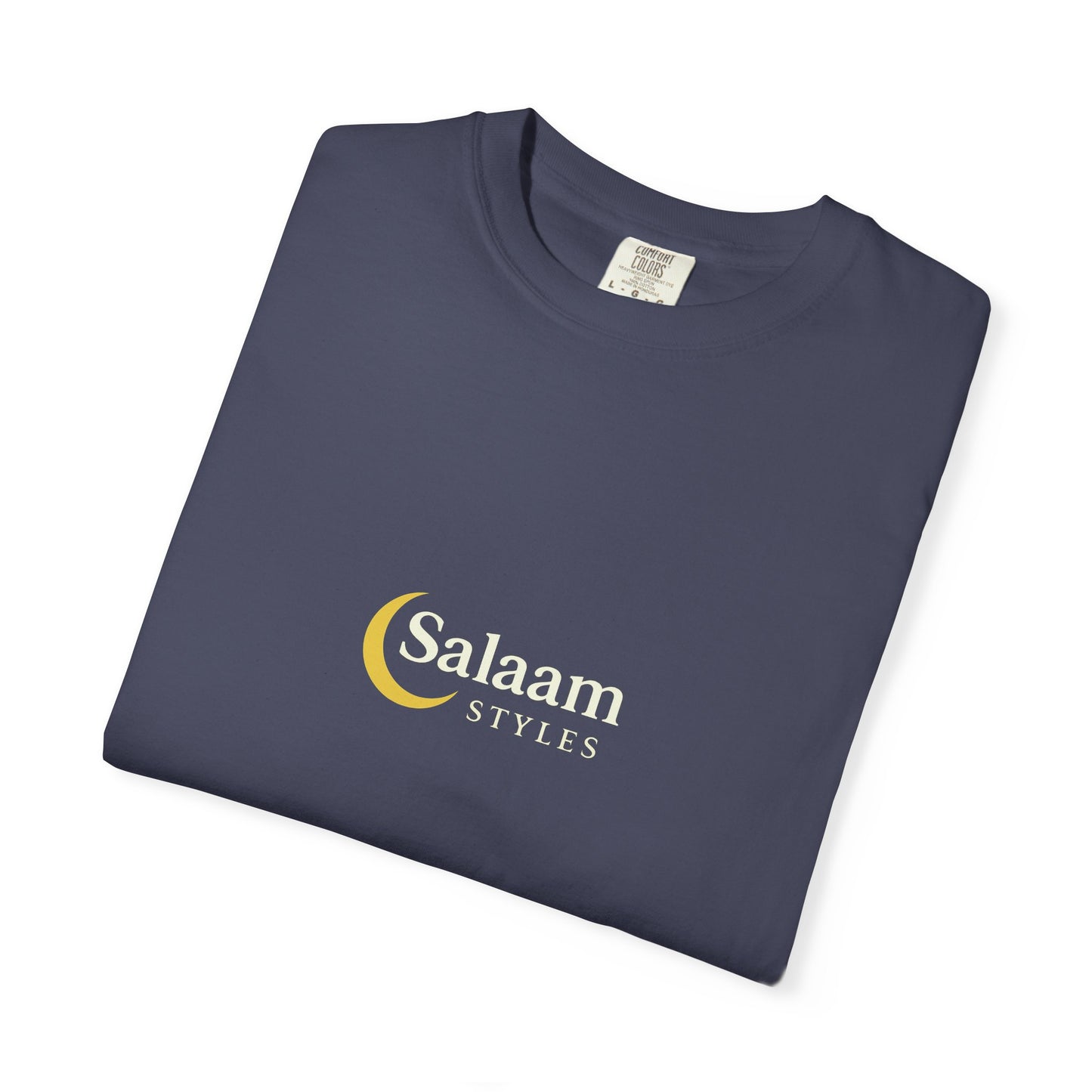 Salaam Styles | Surah Al-Baqarah 2:286 |Multiple-Colors |Unisex Garment-Dyed T-shirt with Qr-Code