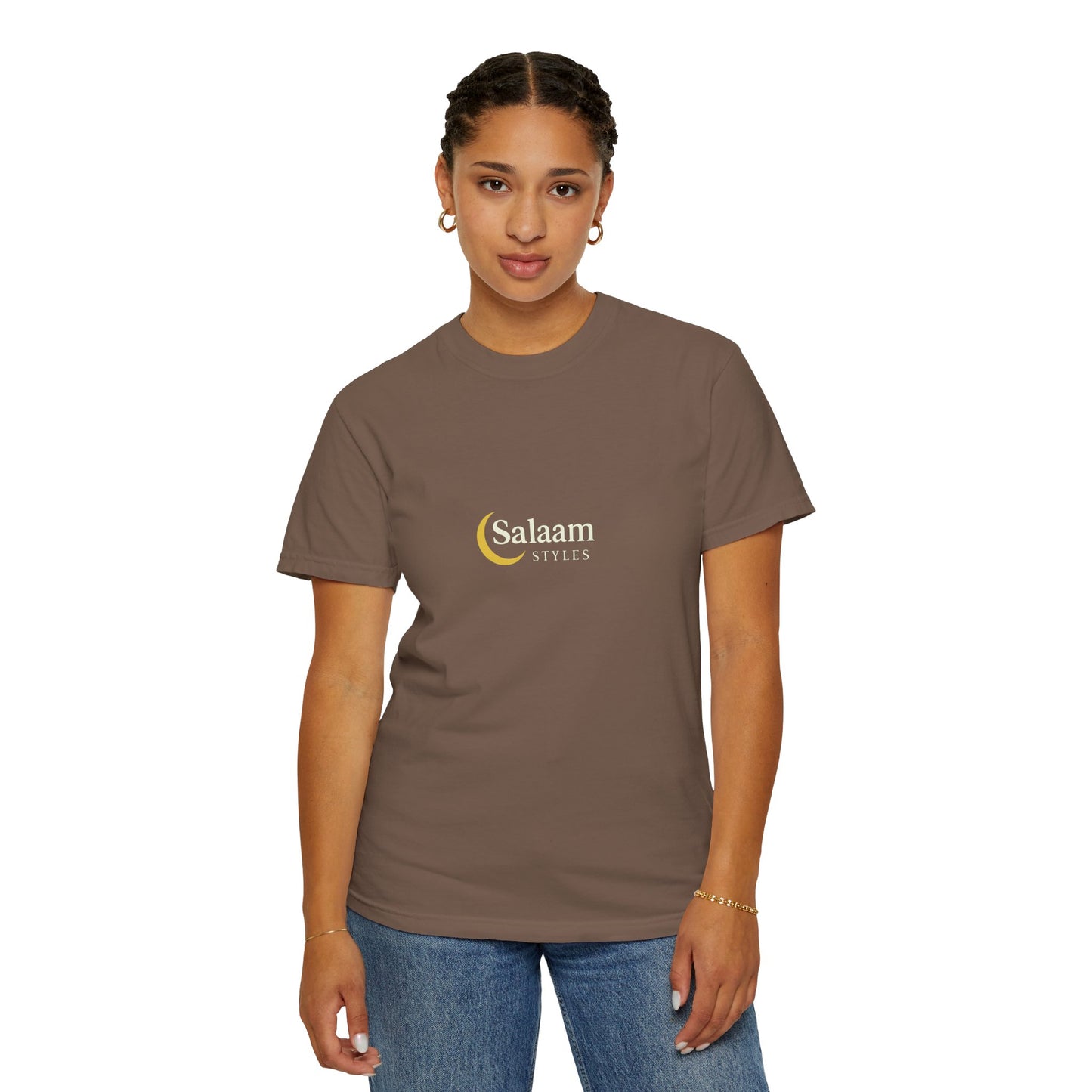 Salaam Styles | Surah Al-Baqarah 2:286 |Multiple-Colors |Unisex Garment-Dyed T-shirt with Qr-Code