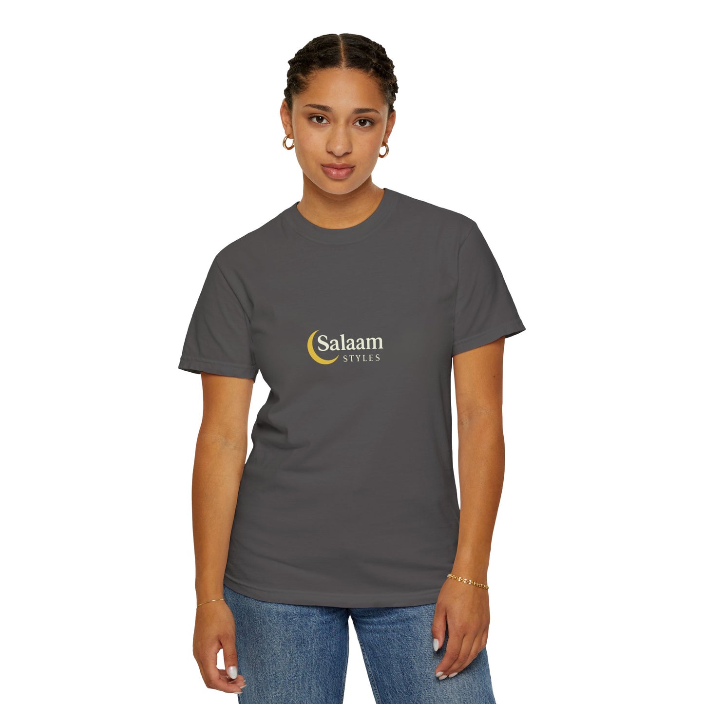 Salaam Styles | Surah Al-Baqarah 2:286 |Multiple-Colors |Unisex Garment-Dyed T-shirt with Qr-Code
