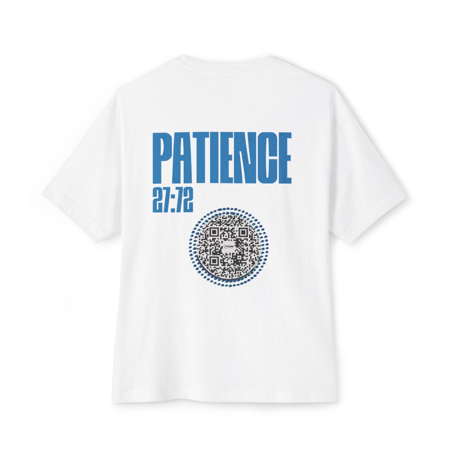 Salaam Styles | Surah An-Namal 27:72 | Multiple Colors Unisex Oversized Boxy Tee with QR Code