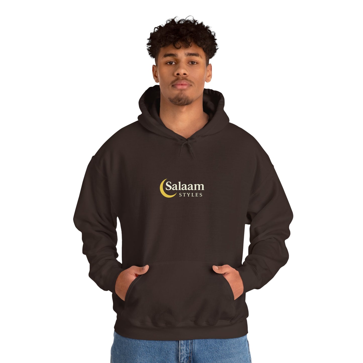 Salaam Styles | Surah An-Namal 27:72 |Multiple-Colors, Unisex Heavy Blend™ Hooded Sweatshirt with Qr-Code