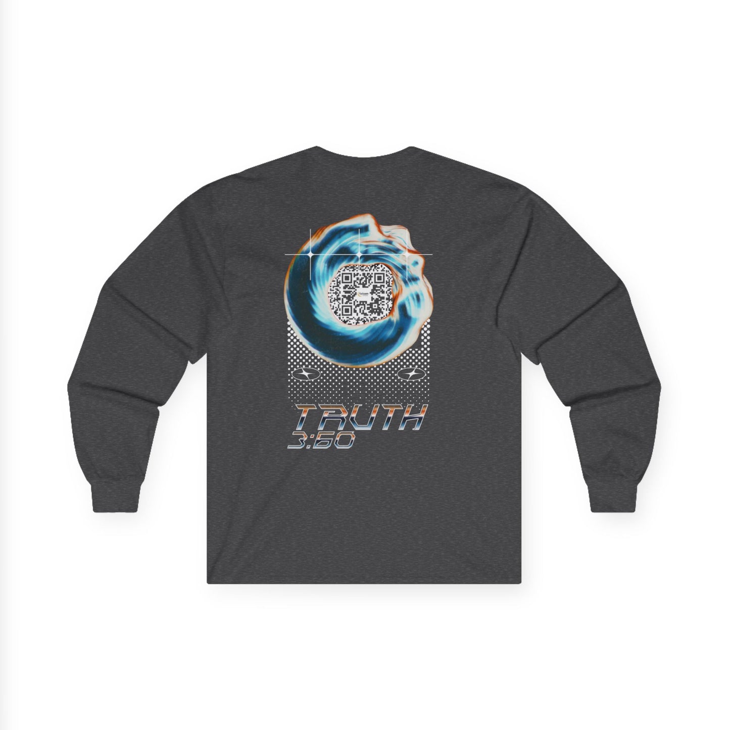 Salaam Styles | Surah Al-i-Imran 3:60 | Dark Colors Unisex Long Sleeve Tee with Qr-code
