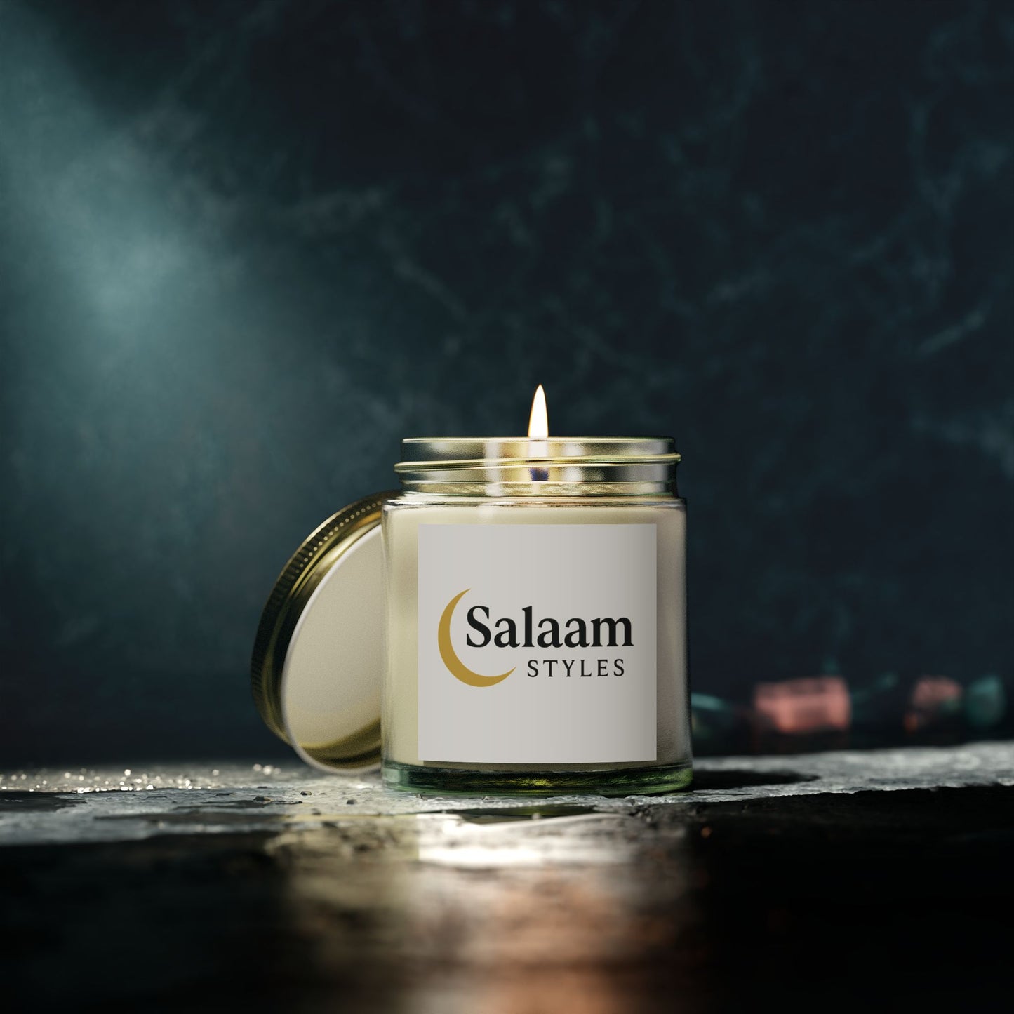 Salaam Styles |Coconut Apricot Wax Candles(4oz & 9oz), (9-Scents)