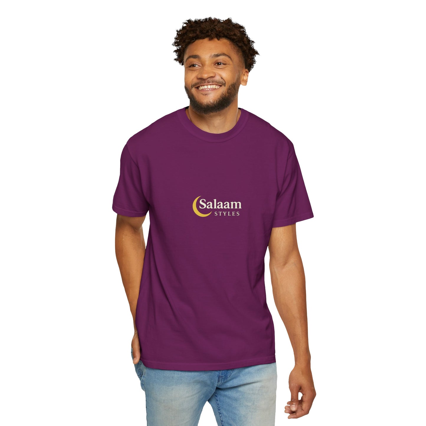 Salaam Styles | Surah Al-Baqarah 2:286 |Multiple-Colors |Unisex Garment-Dyed T-shirt with Qr-Code