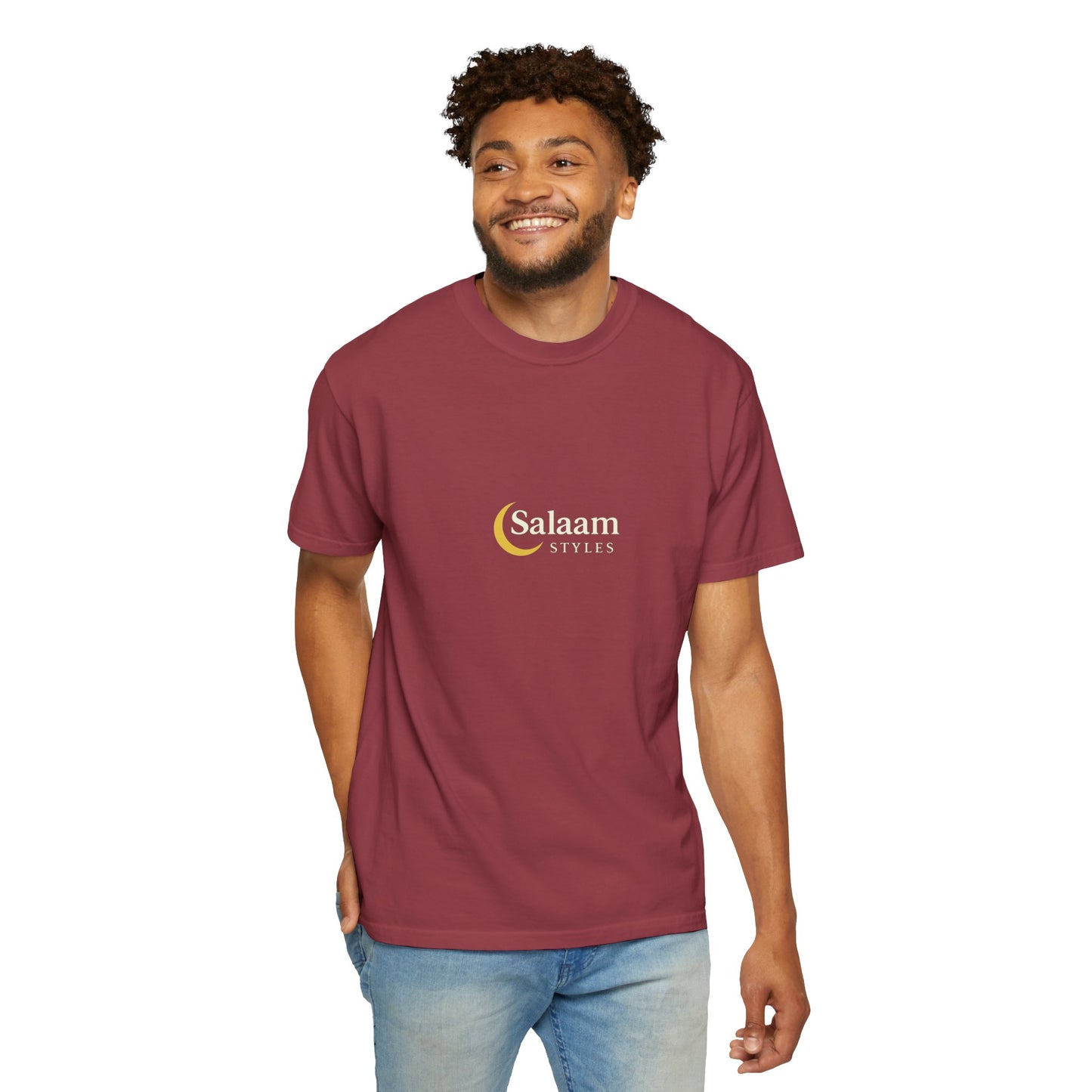 Salaam Styles | Surah Al-Baqarah 2:286 |Multiple-Colors |Unisex Garment-Dyed T-shirt with Qr-Code