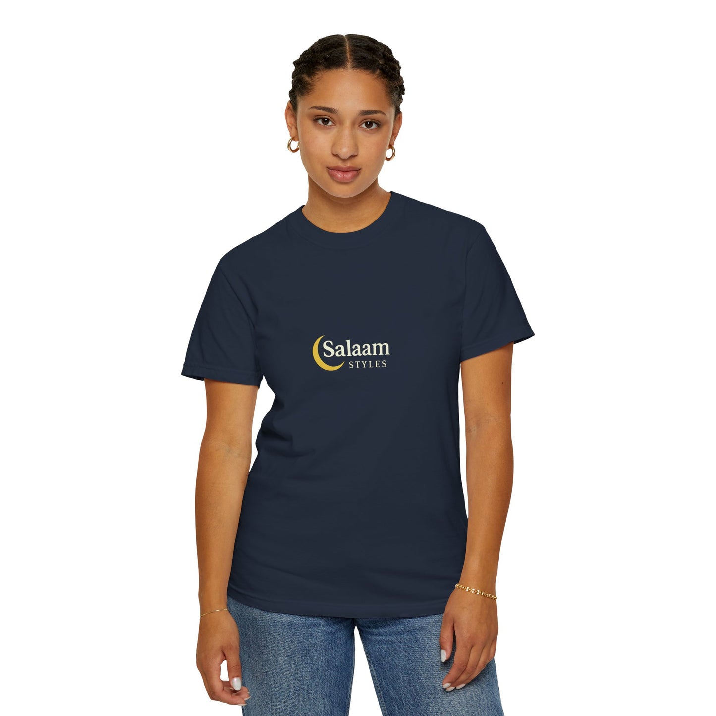 Salaam Styles | Surah Al-Baqarah 2:286 |Multiple-Colors |Unisex Garment-Dyed T-shirt with Qr-Code