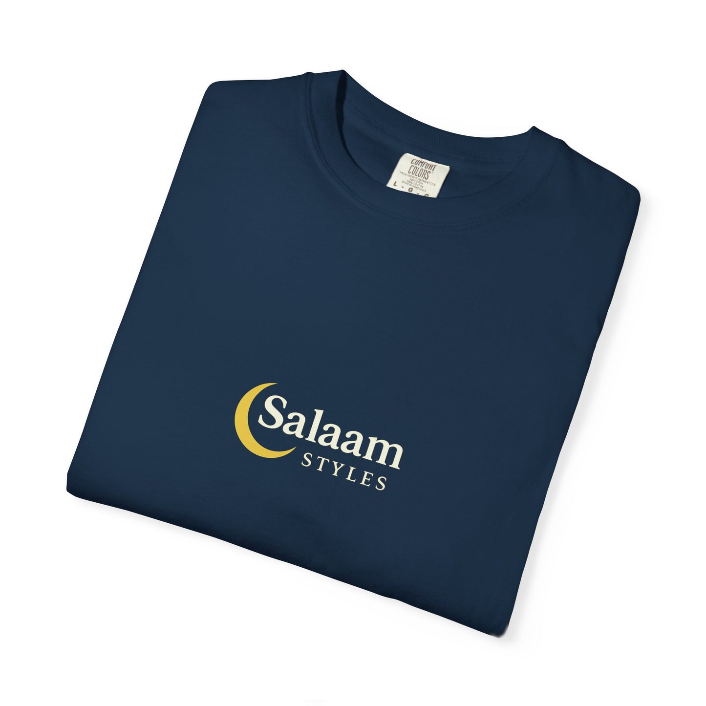 Salaam Styles | Surah Al-Baqarah 2:286 |Multiple-Colors |Unisex Garment-Dyed T-shirt with Qr-Code
