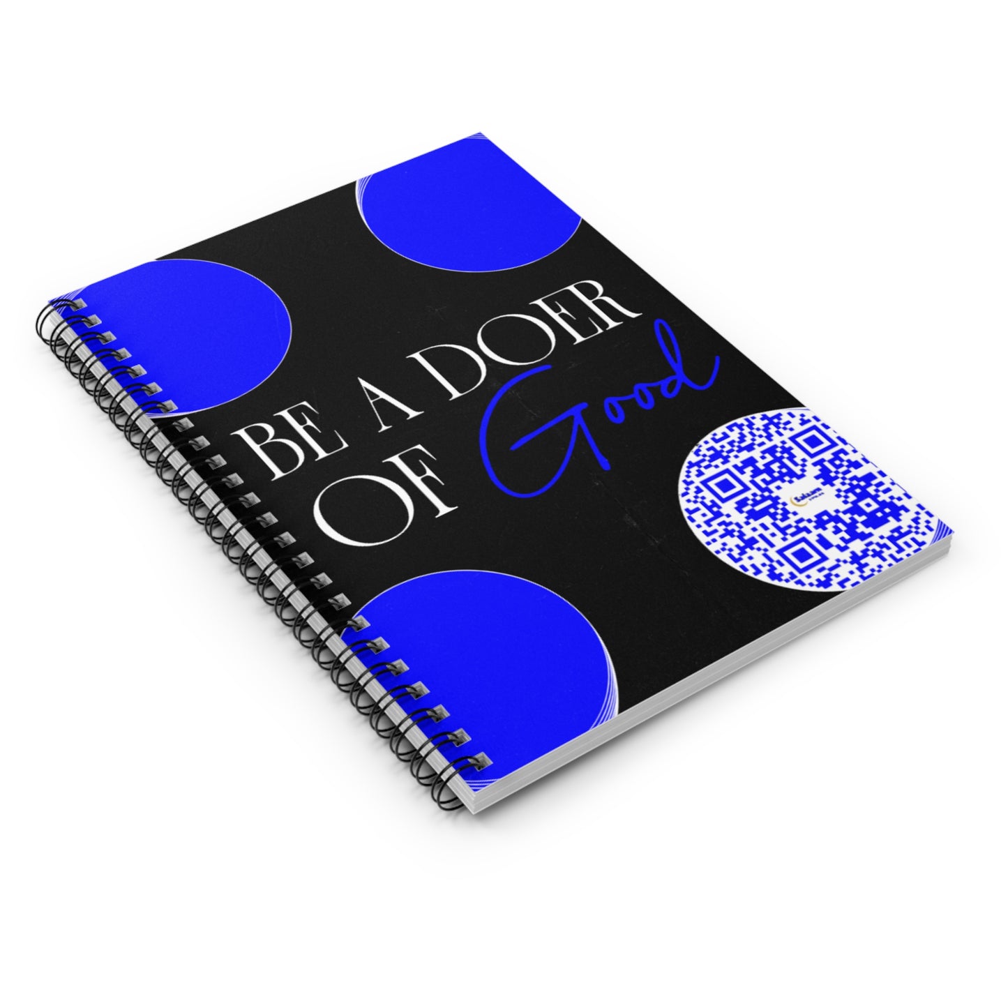 Salaam Styles | Surah An-Nahl 16:128 |Personal Spiral Notebook – Be a Doer of Good, With Qr-Code