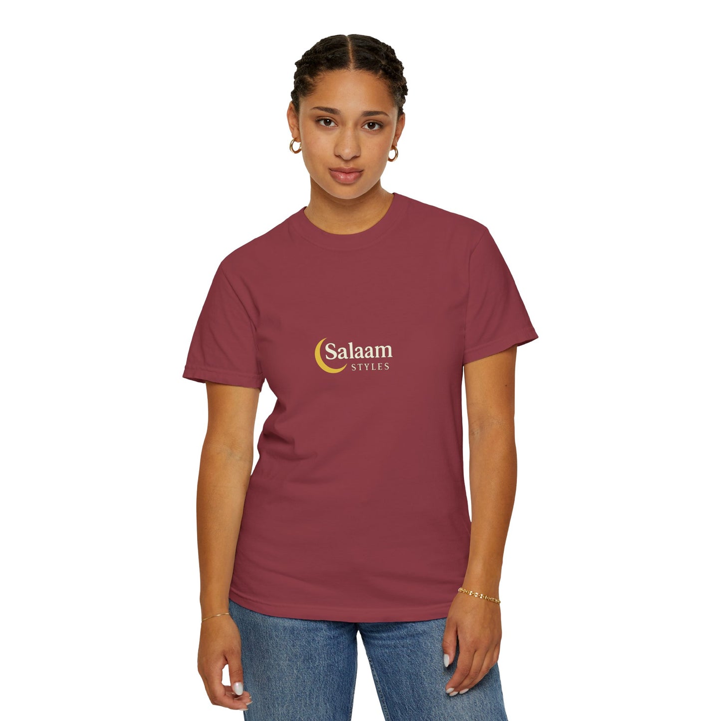 Salaam Styles | Surah Al-Baqarah 2:286 |Multiple-Colors |Unisex Garment-Dyed T-shirt with Qr-Code