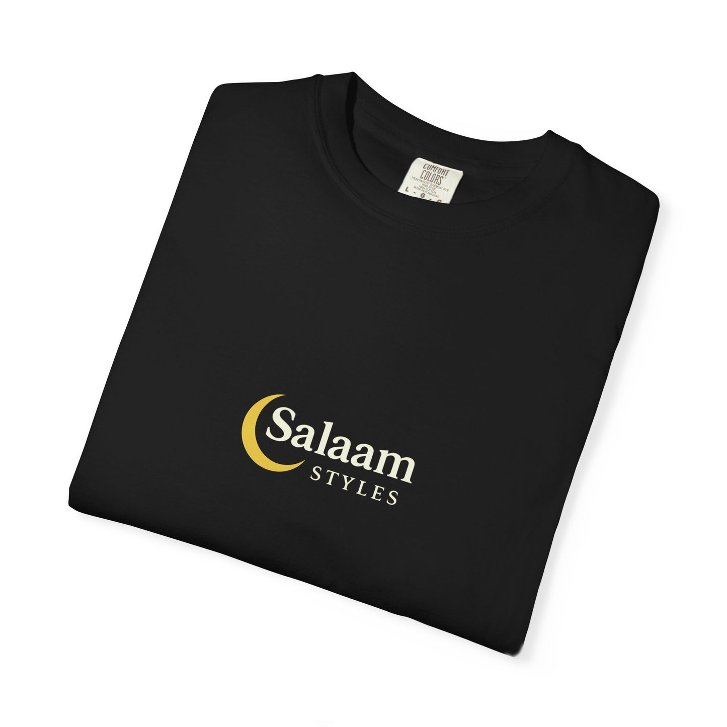 Salaam Styles | Surah Al-Baqarah 2:286 |Multiple-Colors |Unisex Garment-Dyed T-shirt with Qr-Code