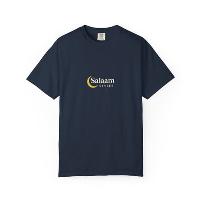 Salaam Styles | Surah Al-Baqarah 2:286 |Multiple-Colors |Unisex Garment-Dyed T-shirt with Qr-Code