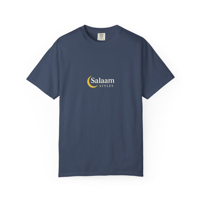 Salaam Styles | Surah Al-Baqarah 2:286 |Multiple-Colors |Unisex Garment-Dyed T-shirt with Qr-Code