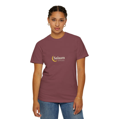 Salaam Styles | Surah Al-Baqarah 2:286 |Multiple-Colors |Unisex Garment-Dyed T-shirt with Qr-Code