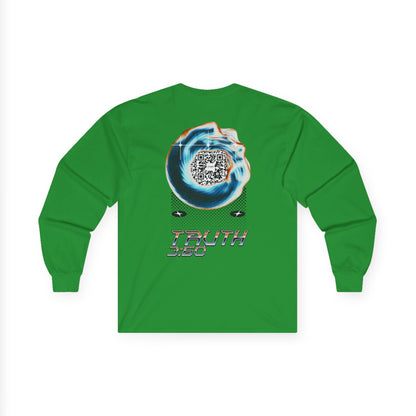 Salaam Styles | Surah Al-i-Imran 3:60 | Light Colors Unisex Long Sleeve Tee with Qr-code