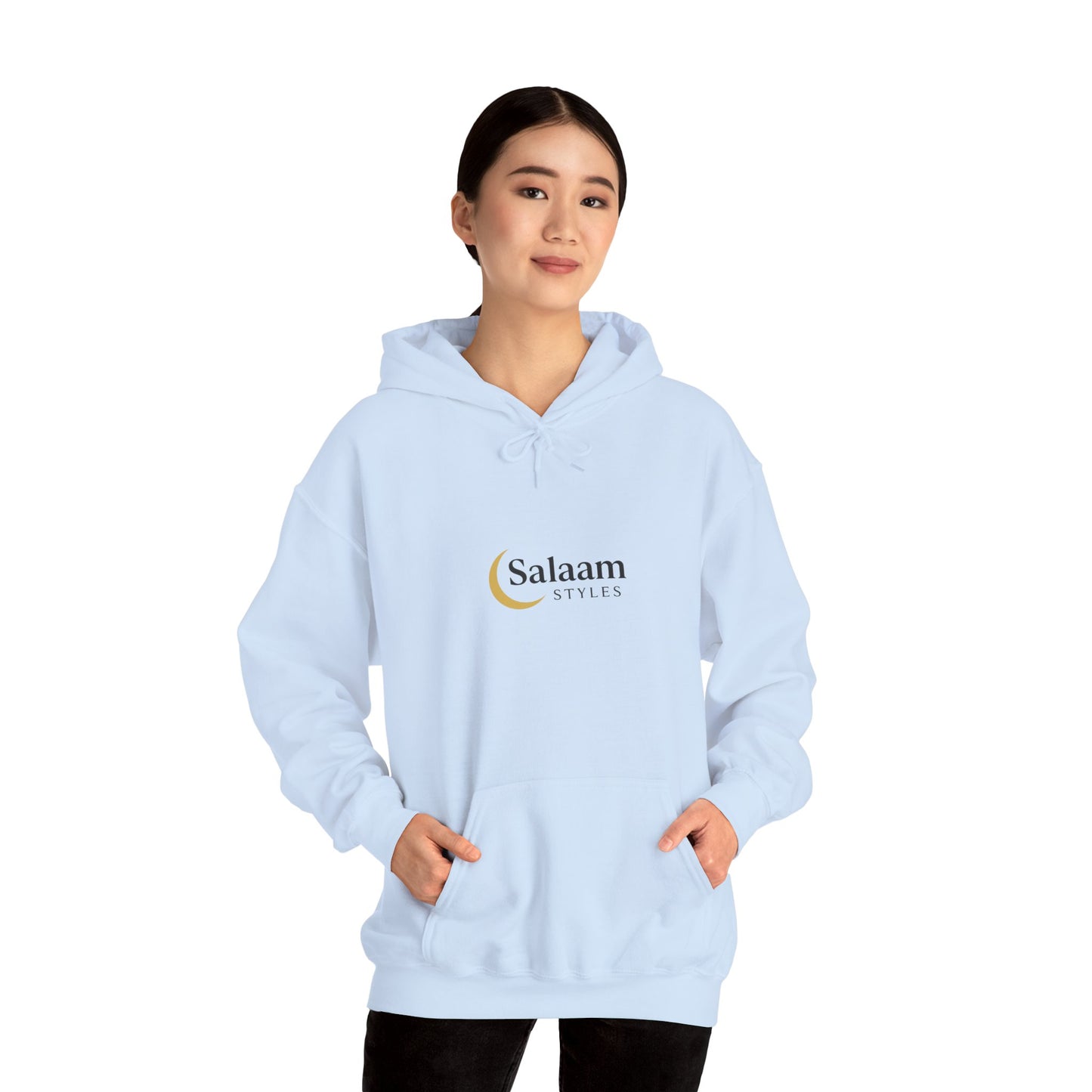 Salaam Styles | Surah An-Namal 27:72 |Multiple-Colors, Unisex Heavy Blend™ Hooded Sweatshirt with Qr-Code