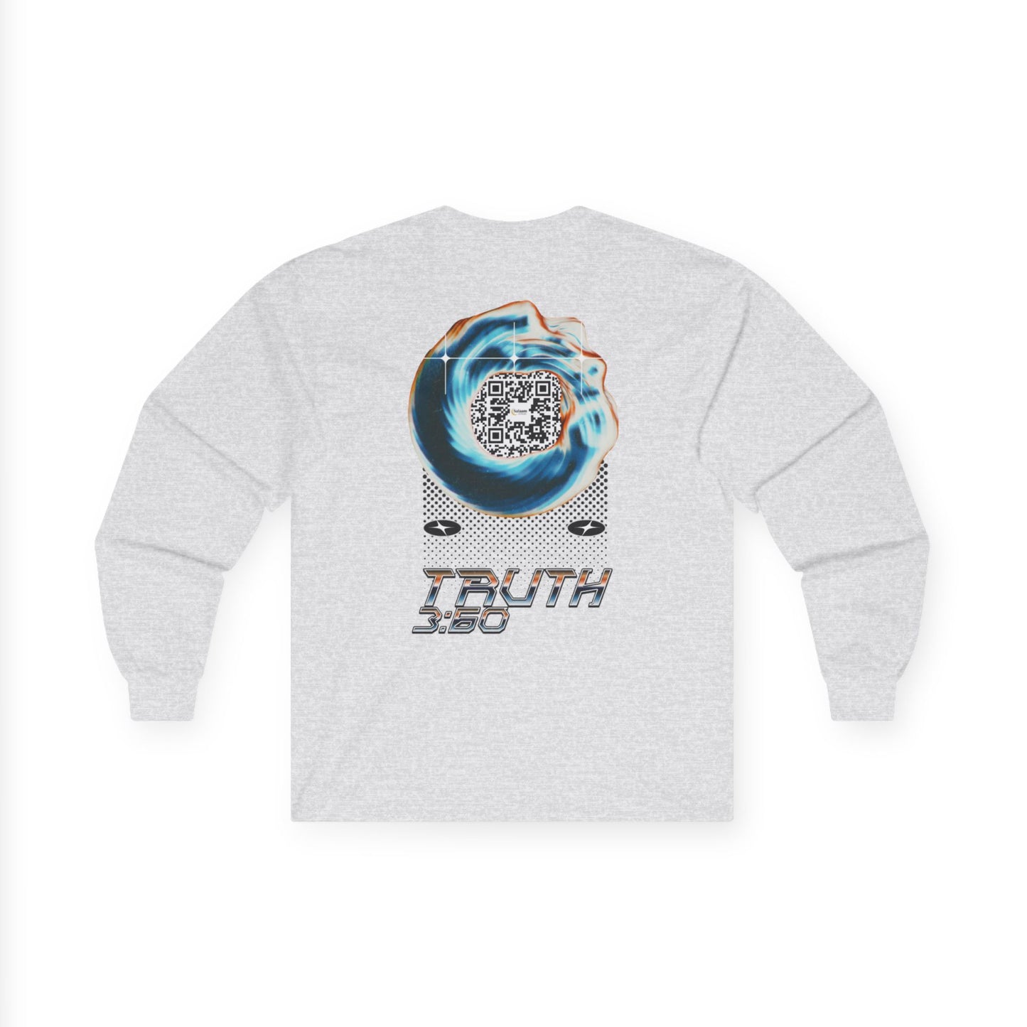 Salaam Styles | Surah Al-i-Imran 3:60 | Light Colors Unisex Long Sleeve Tee with Qr-code