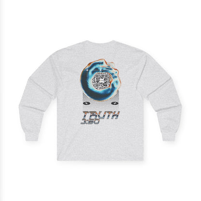 Salaam Styles | Surah Al-i-Imran 3:60 | Light Colors Unisex Long Sleeve Tee with Qr-code