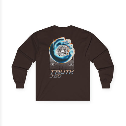 Salaam Styles | Surah Al-i-Imran 3:60 | Dark Colors Unisex Long Sleeve Tee with Qr-code