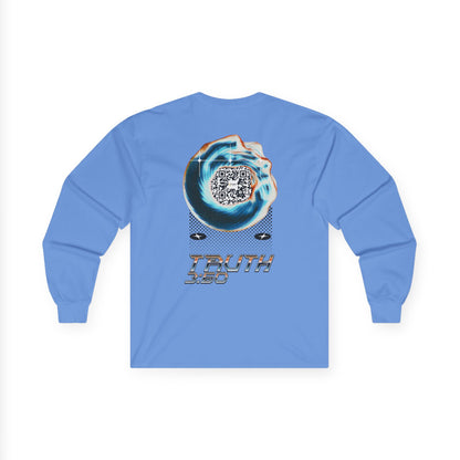 Salaam Styles | Surah Al-i-Imran 3:60 | Light Colors Unisex Long Sleeve Tee with Qr-code