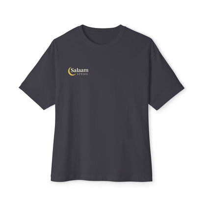 Salaam Styles | Surah An-Namal 27:72 | Multiple Colors Unisex Oversized Boxy Tee with QR Code