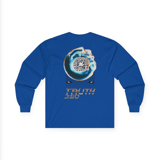 Salaam Styles | Surah Al-i-Imran 3:60 | Light Colors Unisex Long Sleeve Tee with Qr-code
