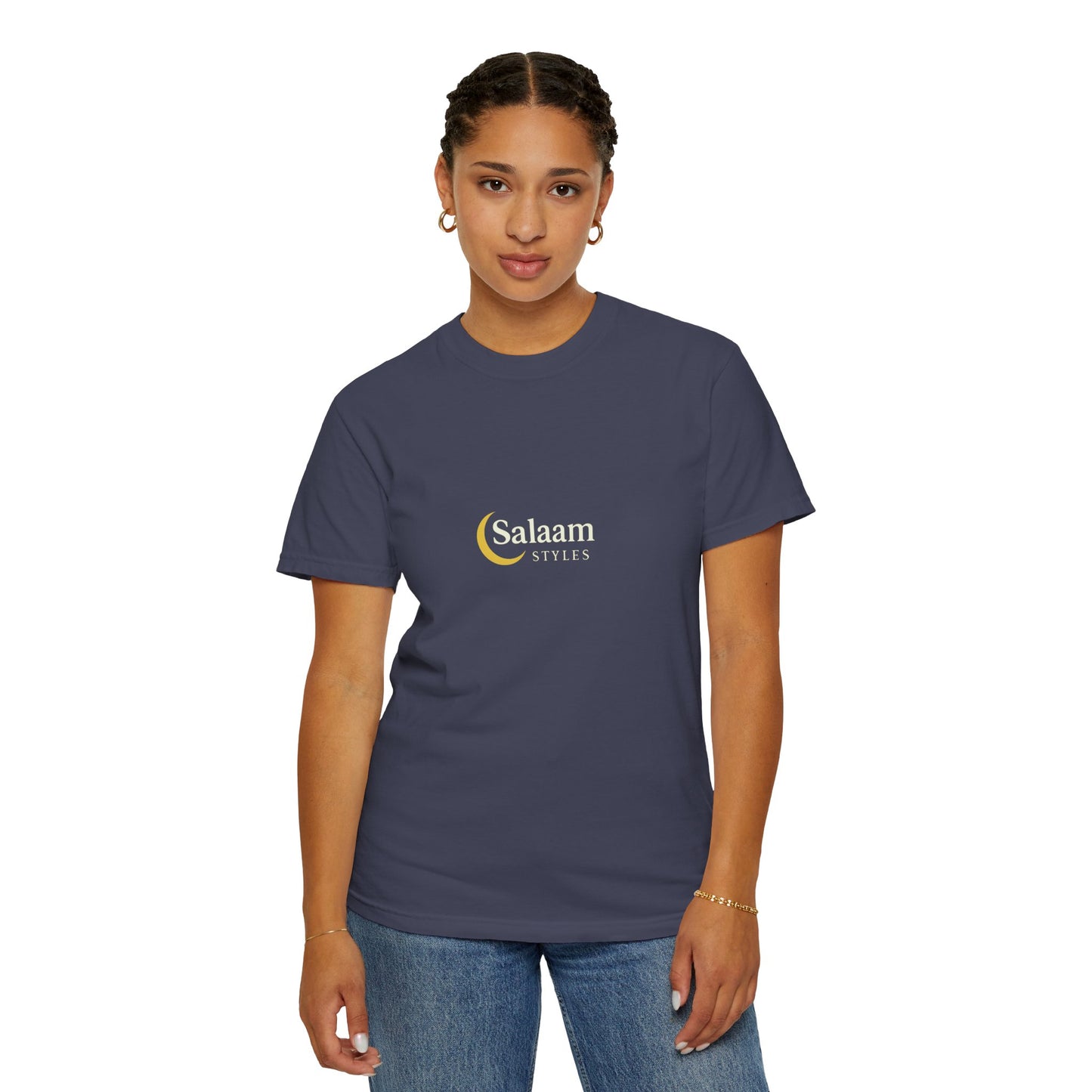 Salaam Styles | Surah Al-Baqarah 2:286 |Multiple-Colors |Unisex Garment-Dyed T-shirt with Qr-Code