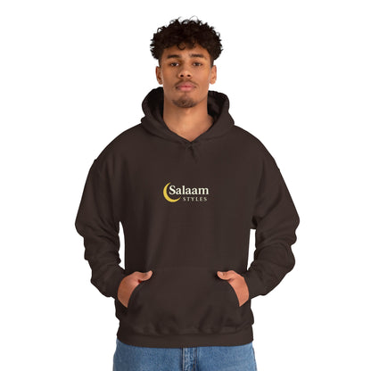 Salaam Styles | Surah An-Namal 27:72 |Multiple-Colors, Unisex Heavy Blend™ Hooded Sweatshirt with Qr-Code