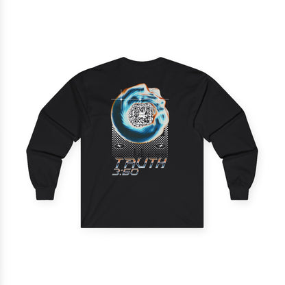Salaam Styles | Surah Al-i-Imran 3:60 | Dark Colors Unisex Long Sleeve Tee with Qr-code