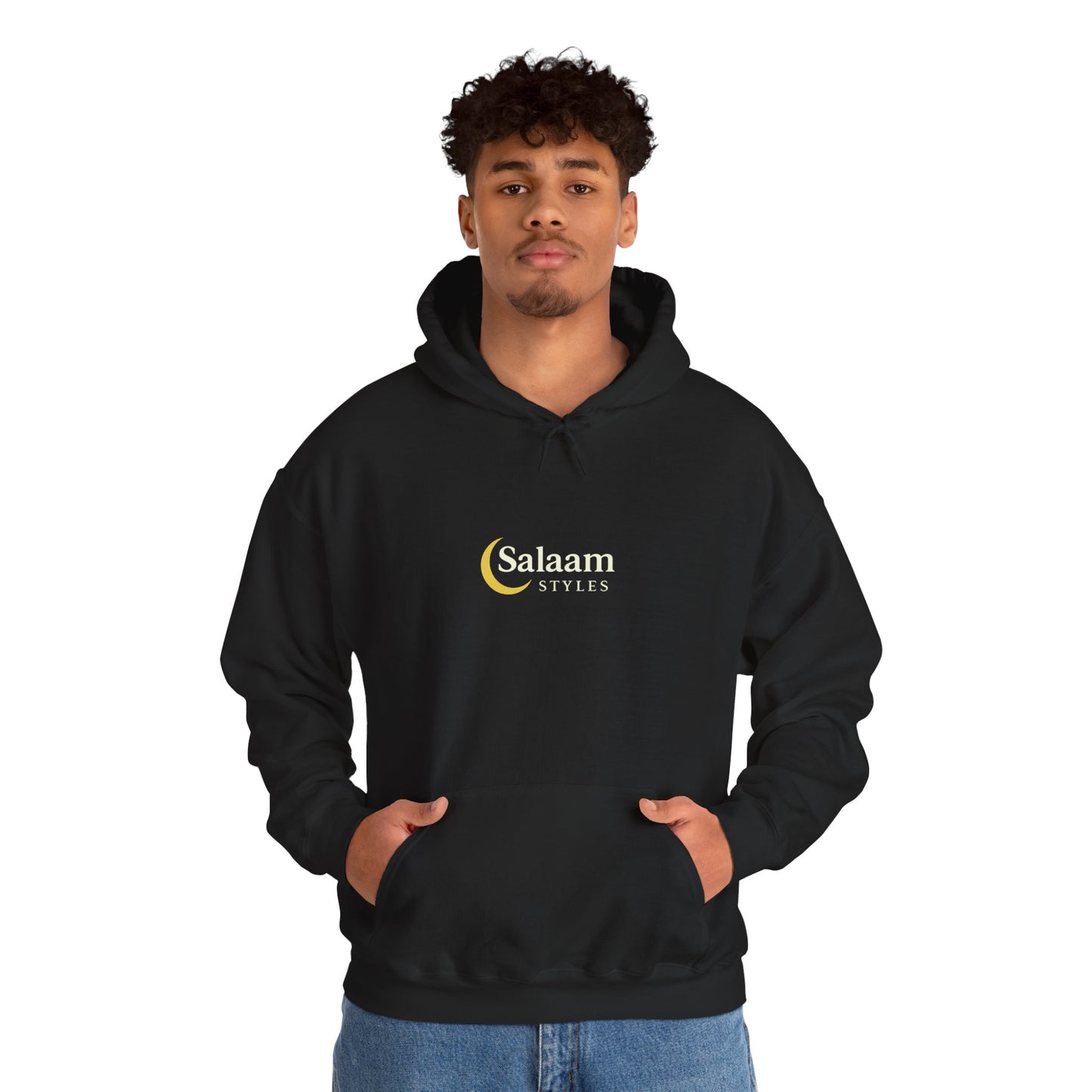 Salaam Styles | Surah An-Namal 27:72 |Multiple-Colors, Unisex Heavy Blend™ Hooded Sweatshirt with Qr-Code