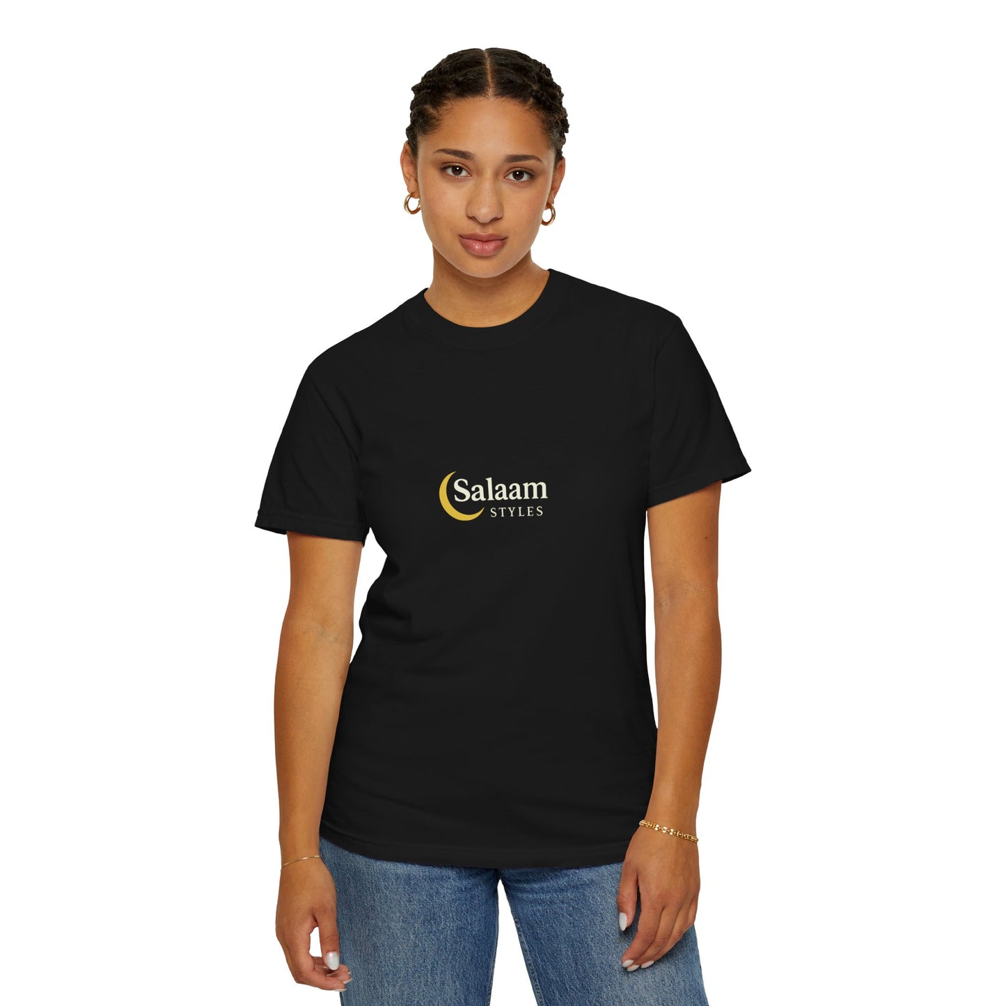 Salaam Styles | Surah Al-Baqarah 2:286 |Multiple-Colors |Unisex Garment-Dyed T-shirt with Qr-Code