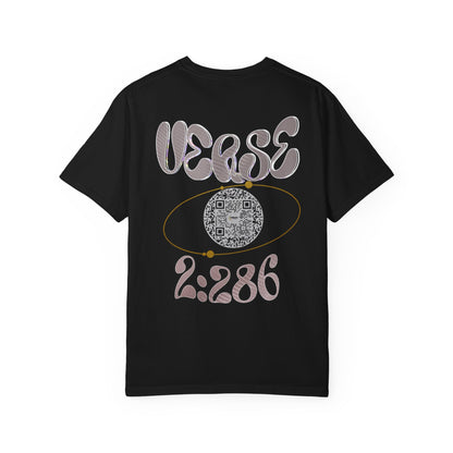 Salaam Styles | Surah Al-Baqarah 2:286 |Multiple-Colors |Unisex Garment-Dyed T-shirt with Qr-Code