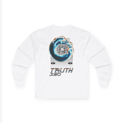 Salaam Styles | Surah Al-i-Imran 3:60 | Light Colors Unisex Long Sleeve Tee with Qr-code