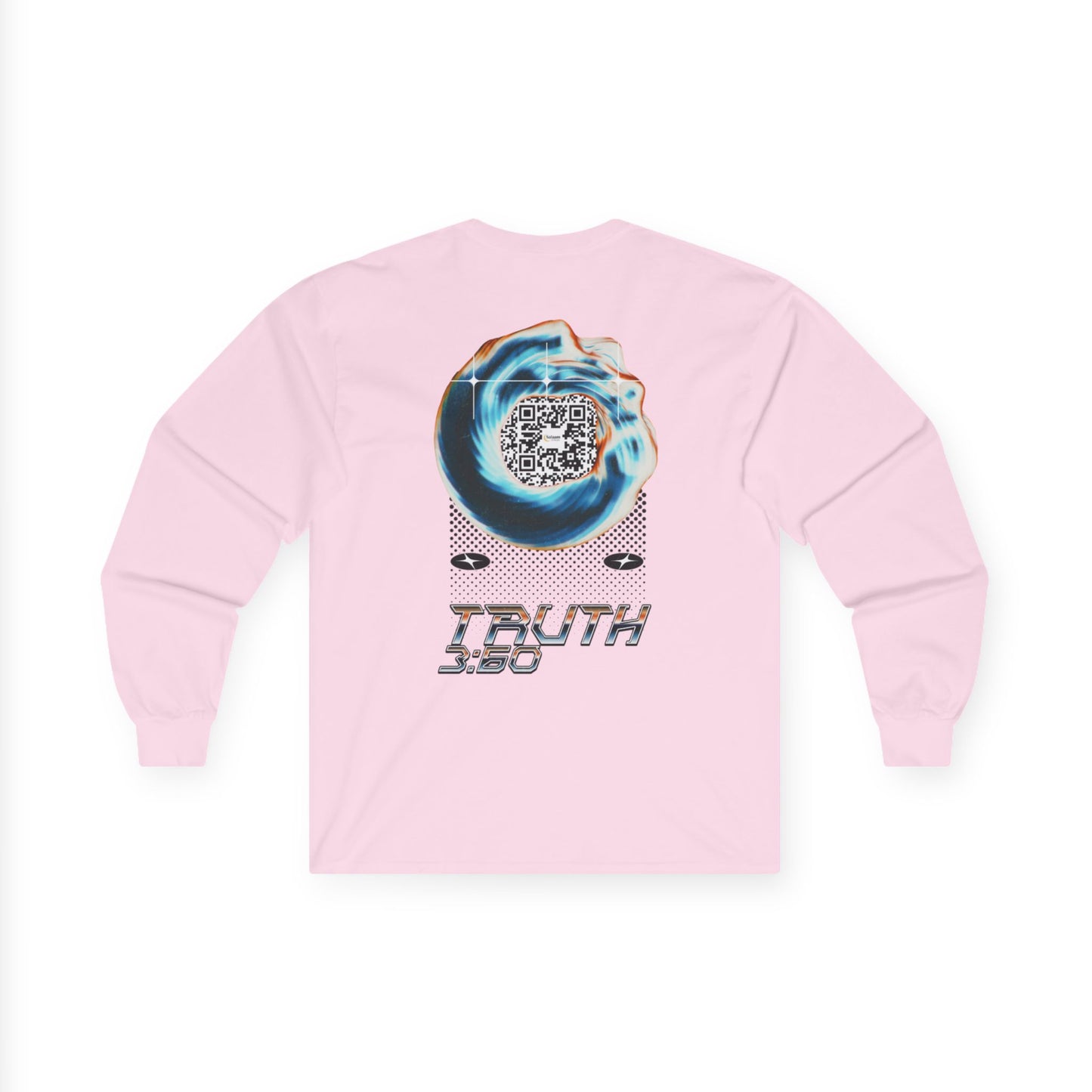 Salaam Styles | Surah Al-i-Imran 3:60 | Light Colors Unisex Long Sleeve Tee with Qr-code