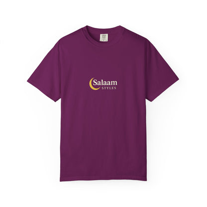 Salaam Styles | Surah Al-Baqarah 2:286 |Multiple-Colors |Unisex Garment-Dyed T-shirt with Qr-Code