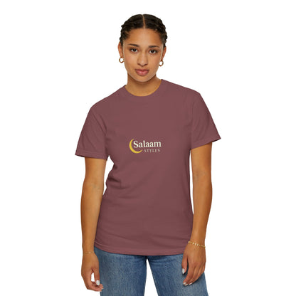Salaam Styles | Surah Al-Baqarah 2:286 |Multiple-Colors |Unisex Garment-Dyed T-shirt with Qr-Code