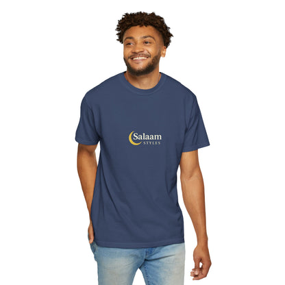 Salaam Styles | Surah Al-Baqarah 2:286 |Multiple-Colors |Unisex Garment-Dyed T-shirt with Qr-Code