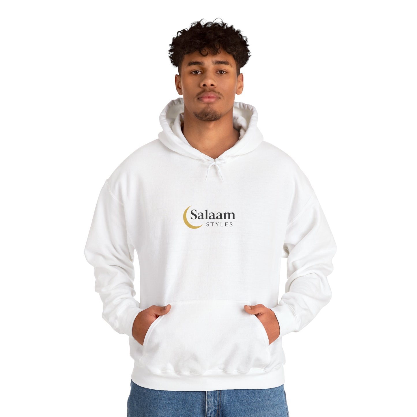 Salaam Styles | Surah An-Namal 27:72 |Multiple-Colors, Unisex Heavy Blend™ Hooded Sweatshirt with Qr-Code